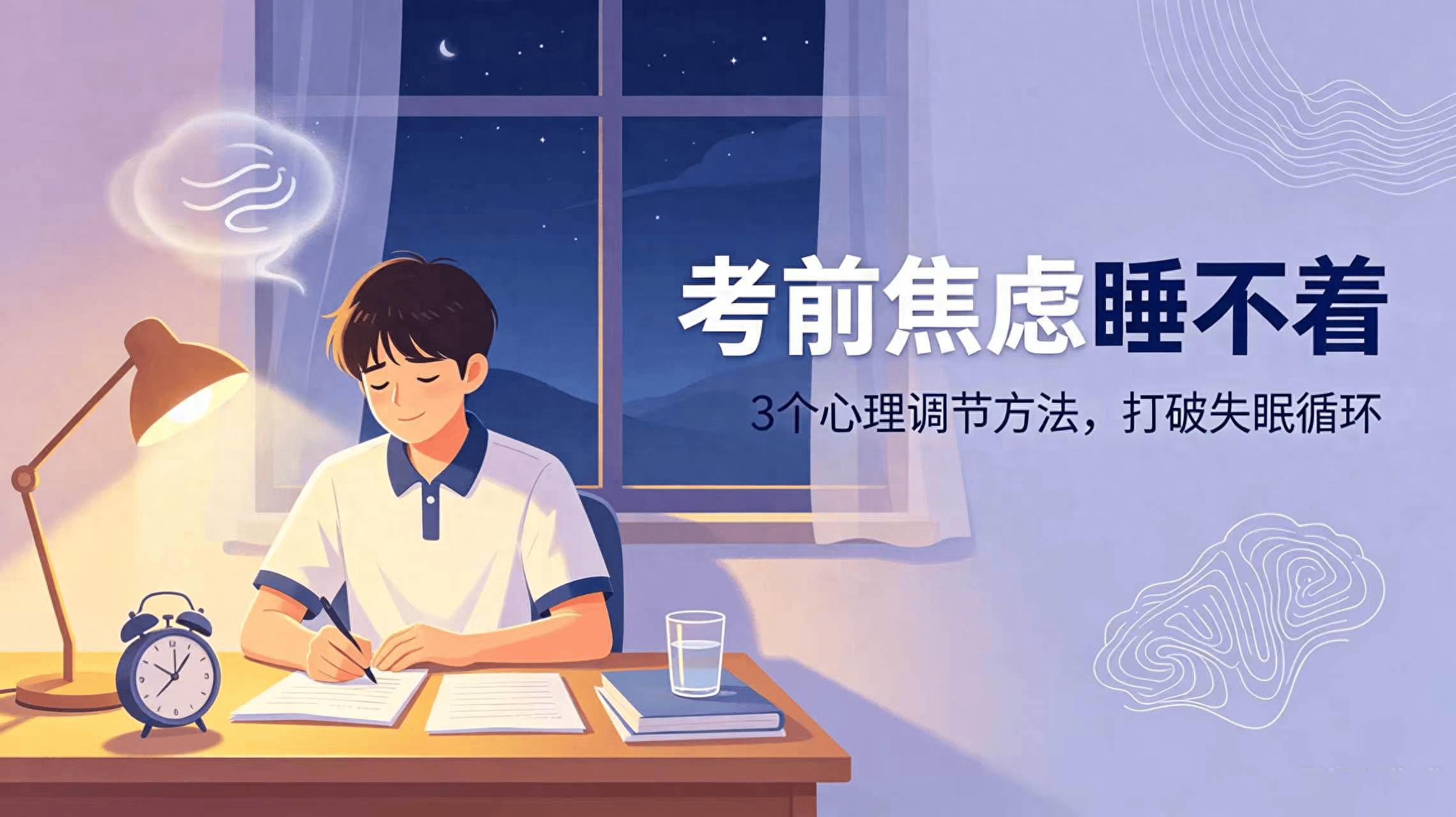 越临近大考越彻夜难眠?3 个专业心理调节法,打破考前失眠死循环