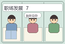 职场发展场景漫画配图